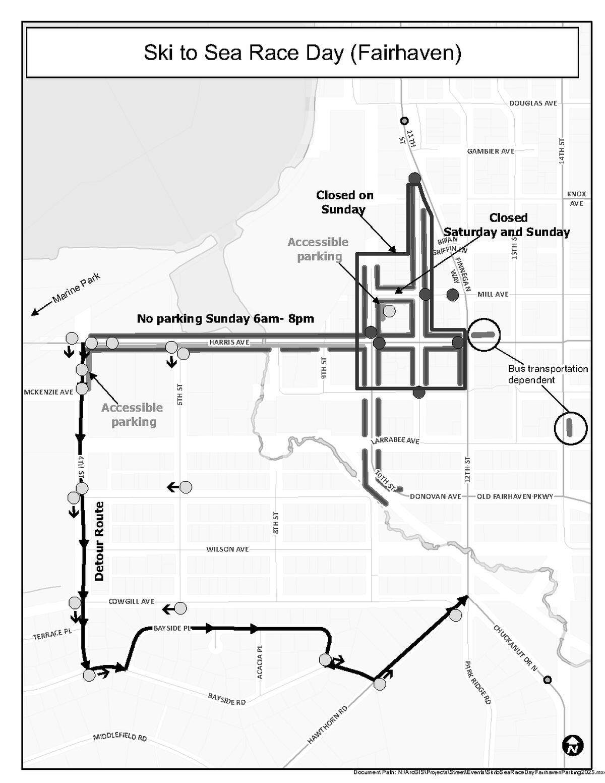 Parts of Fairhaven will be closed to cars on Sunday, May 25, near the Ski to Sea finish line for the Fairhaven Festival.