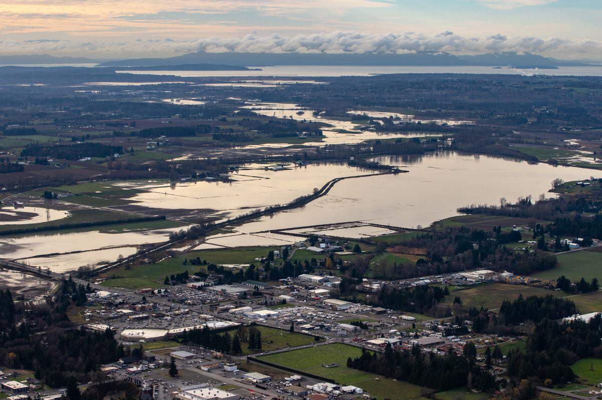 The Nooksack River flooded northern parts of Whatcom County during a November 2021 storm.