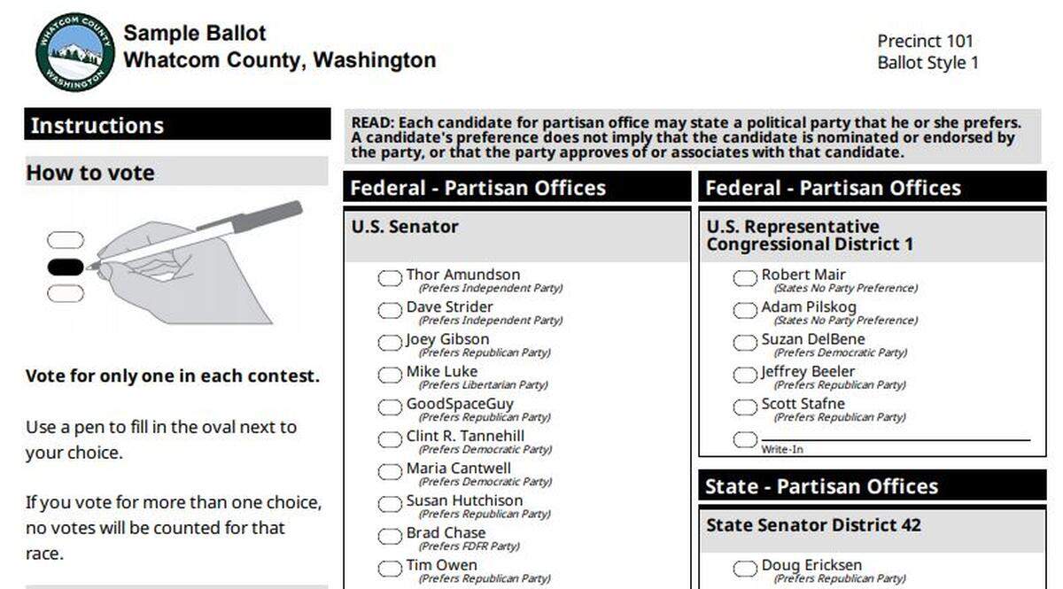 Whatcom County voters will now fill out the bubble to mark their ballots.