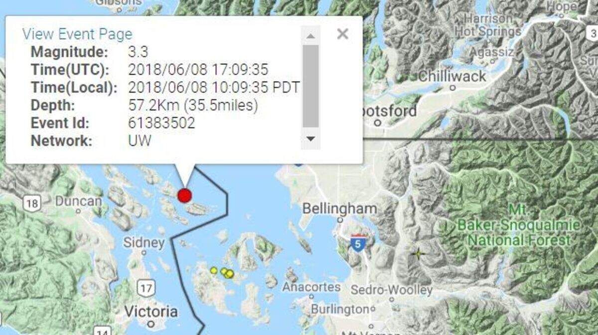 A map shows the location of Friday's earthquake.