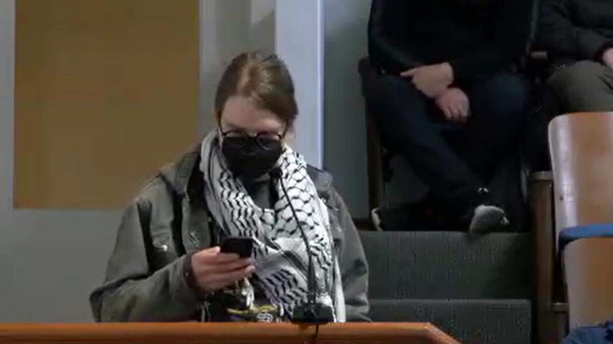 Peter Sheppard speaks against the suspension of the Immigration Advisory Board in a screenshot from the online streaming feed of the Bellingham City Council on Jan. 29, 2024.