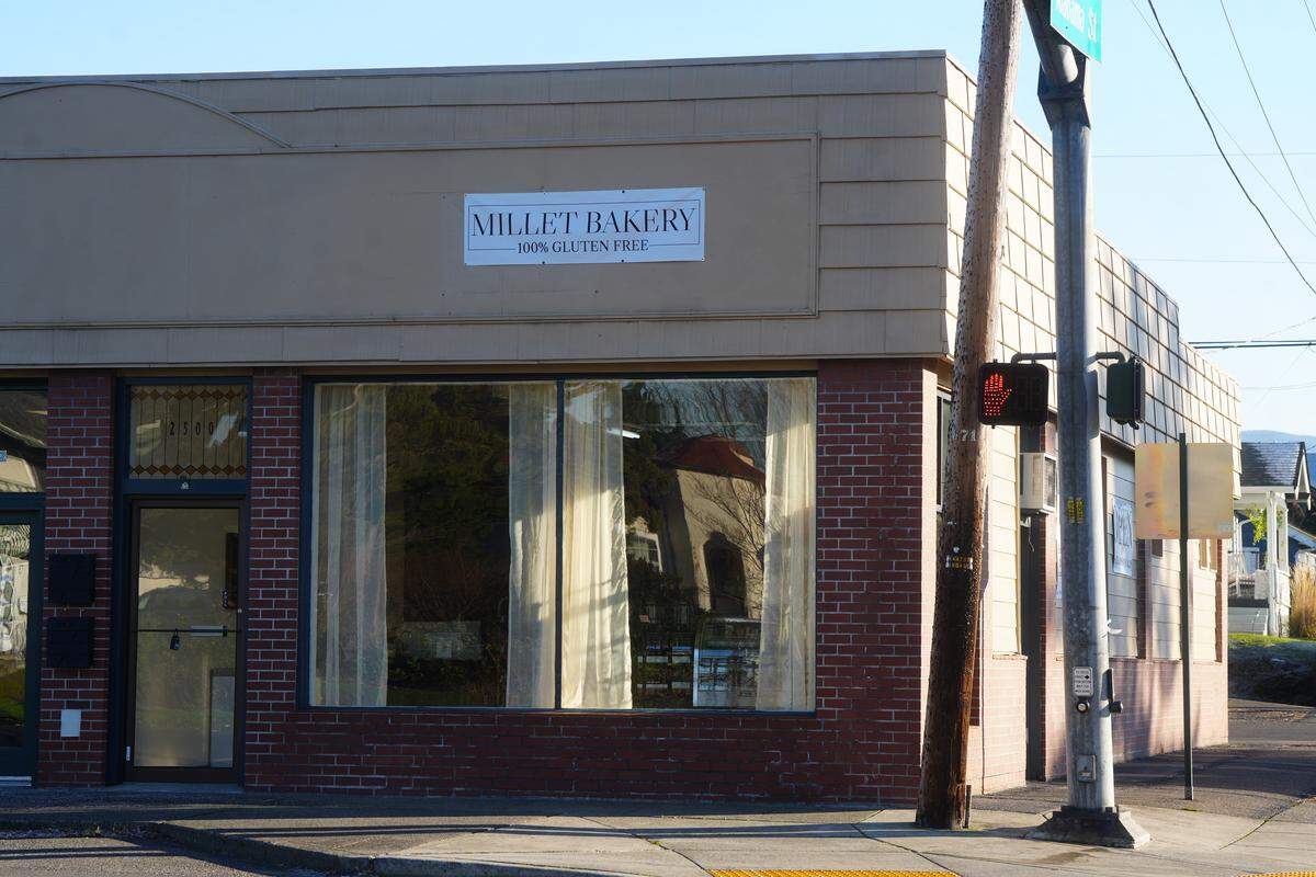 Millet Bakery is a 100% gluten-free bakery. It’s located at the corner of Cornwall and Alabama streets in Bellingham.