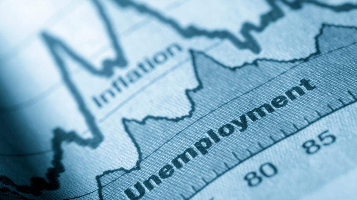 Unemployment data stock image