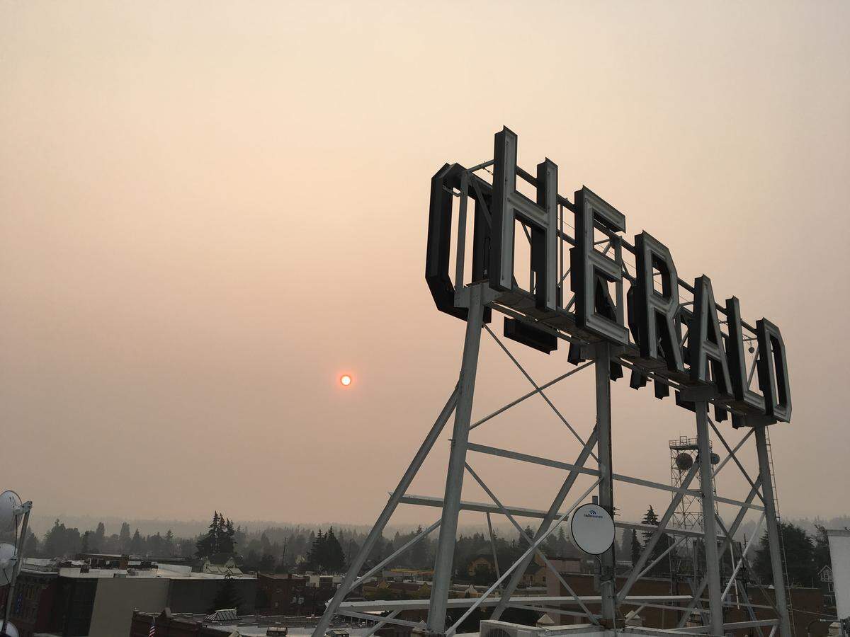 Wildfire smoke fouls Bellingham air in 2018, making breathing difficult.