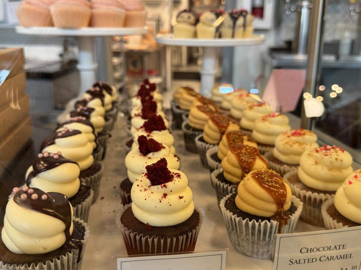 A variety of cupcakes at Pure Bliss Desserts.