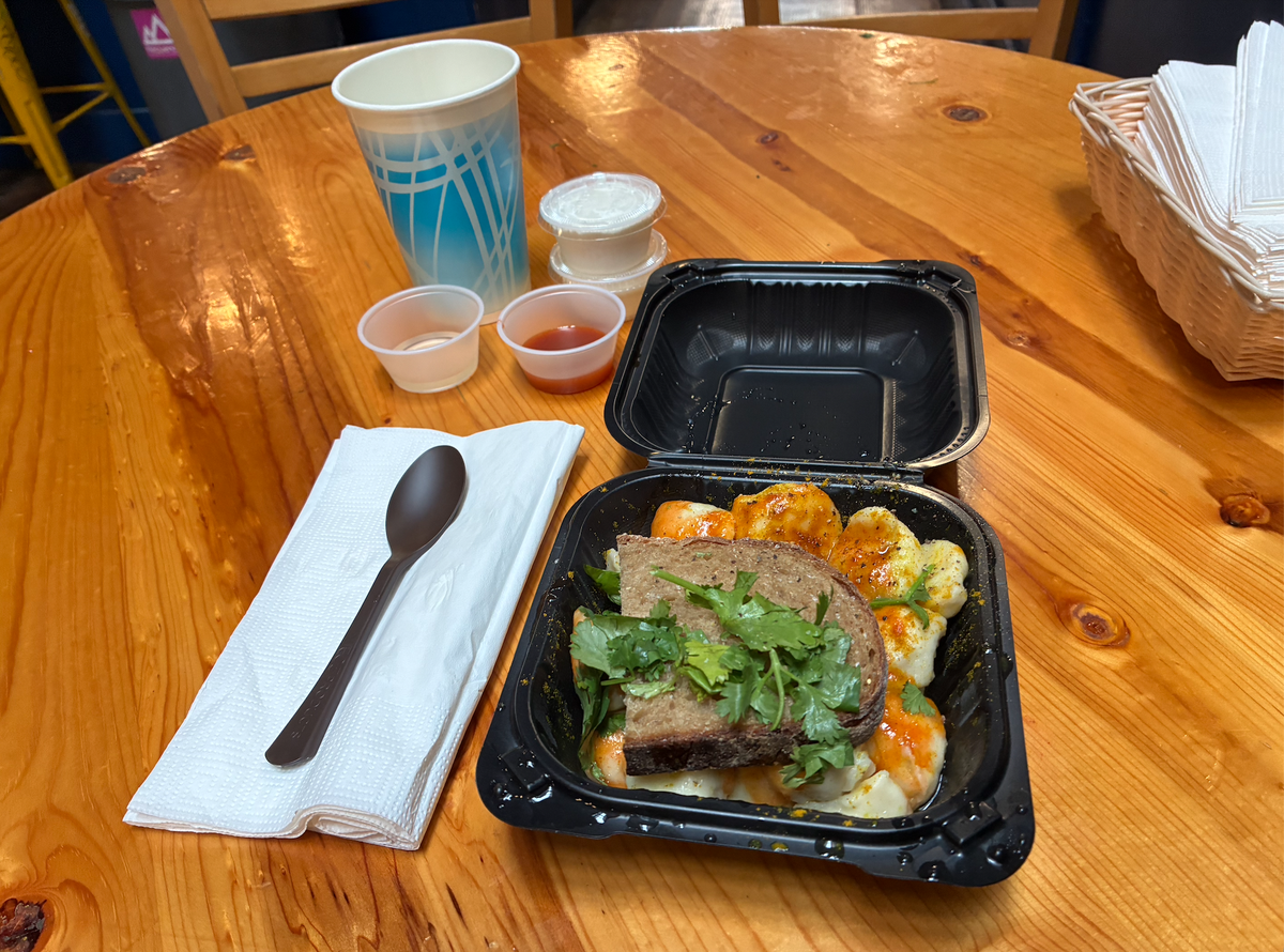 The potato dumplings at Pelmeni in downtown Bellingham cost $9.