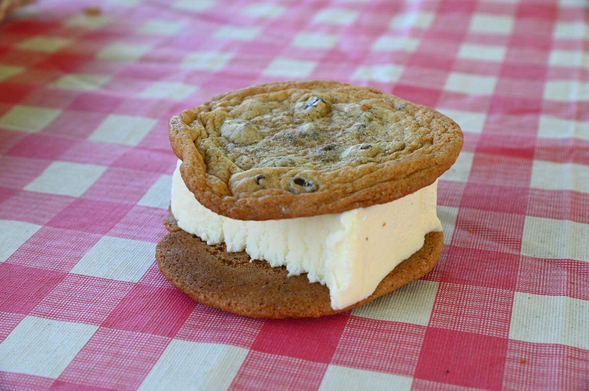 A Moo-wich from the Whatcom County Dairy Women stand Thursday, Aug. 11, 2022, at the Northwest Washington Fair in Lynden, Wash.