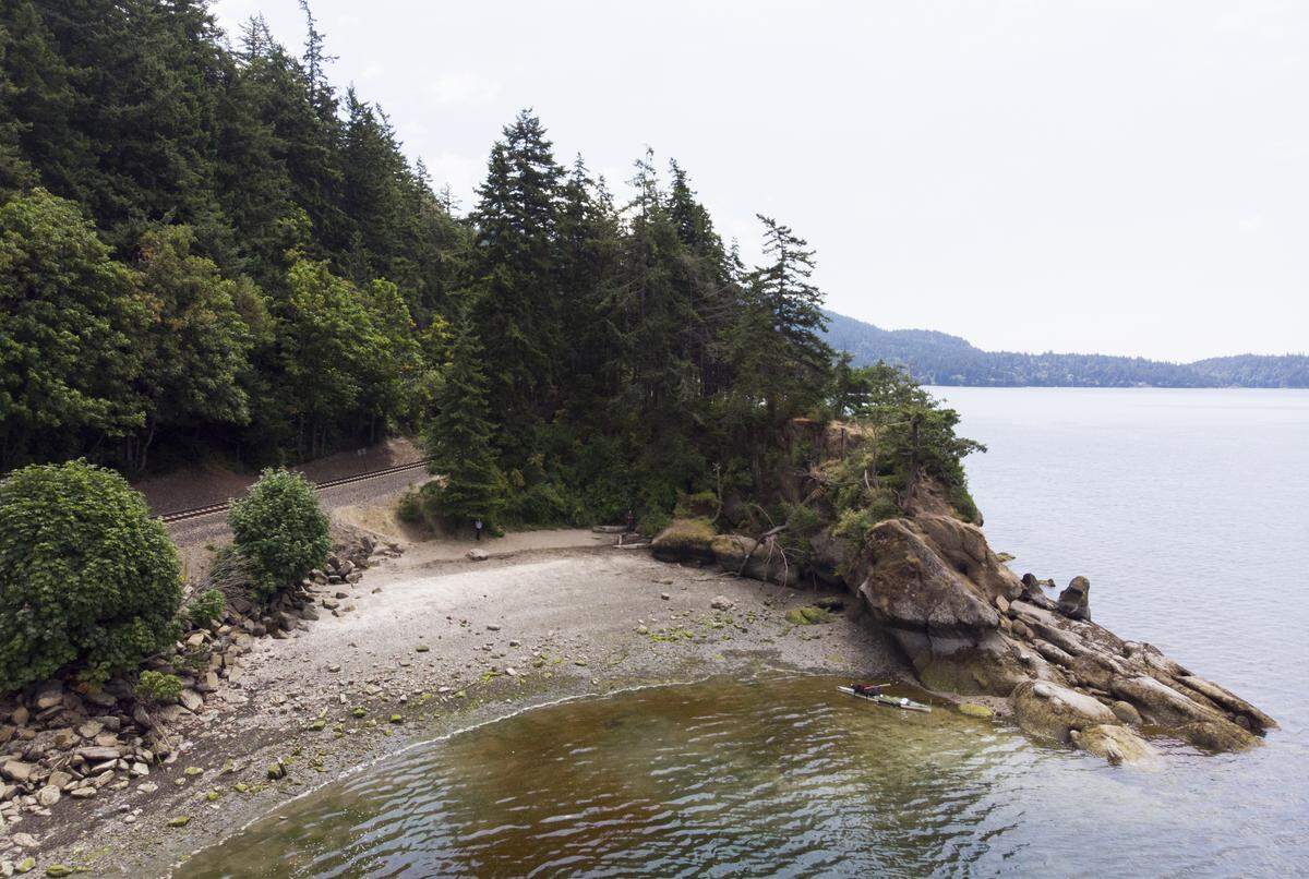 Teddy Bear Cove south of Bellingham is a nice place to do a little bit of sun-lazing or tide-pool gazing during low tide. But be prepared that the hike home may be a bit of a grind.