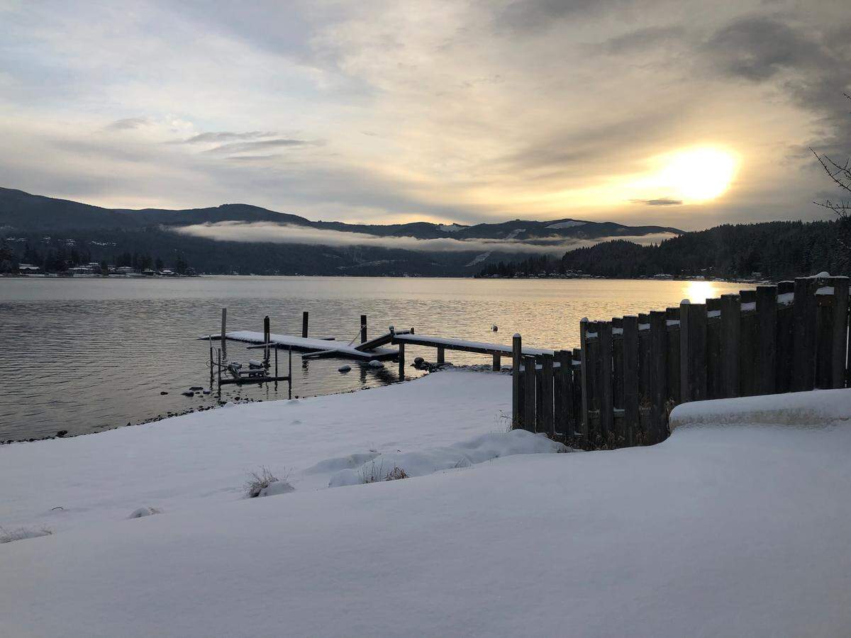 The sun rises over Lake Whatcom Monday, Feb. 11, 2019, in Bellingham, Wash.