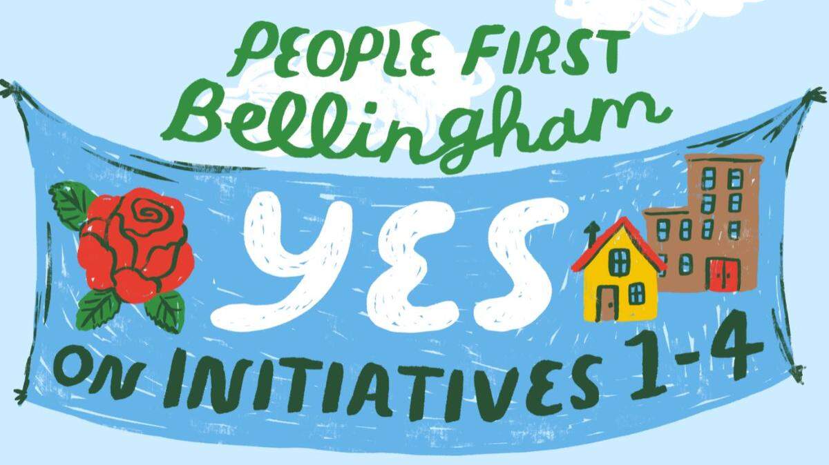 Phoebe Wahl of Bellingham created this logo for People First Bellingham.