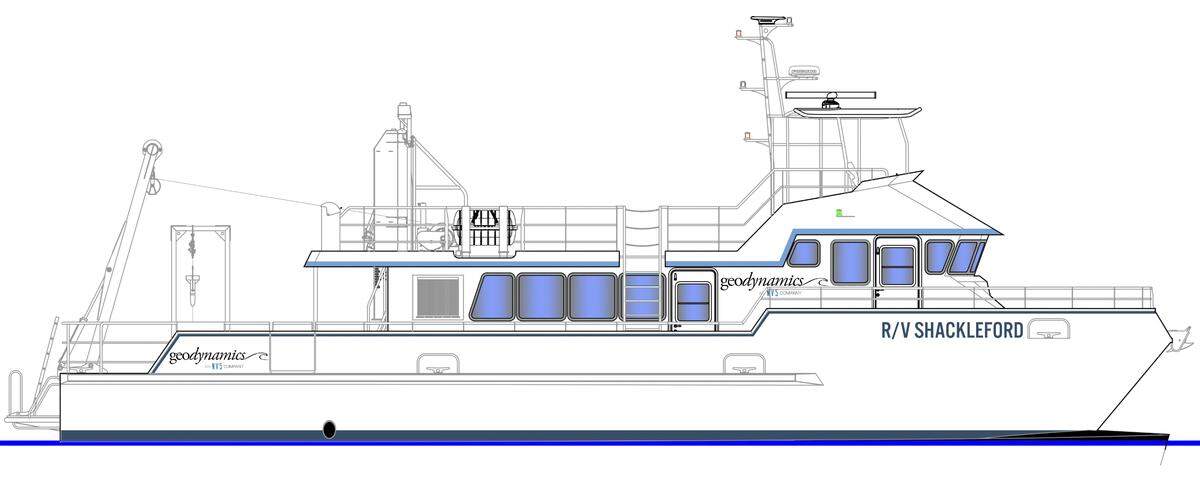 The RV Shackleford, a 73-foot wind survey vessel, will be built by All American Marine in Bellingham for Geodynamics.