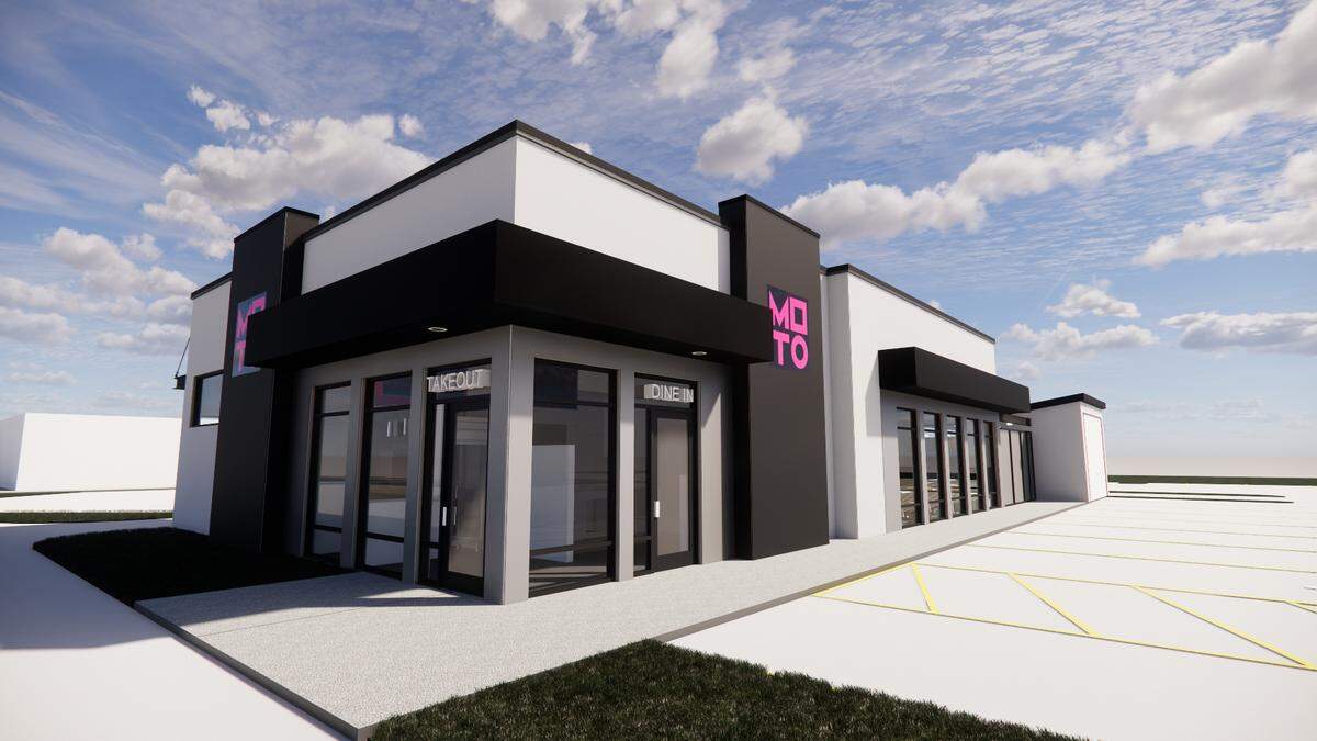 A rendering of MOTO Pizza’s new Bellingham location, now open at 4373 Meridian St. in Bellingham.