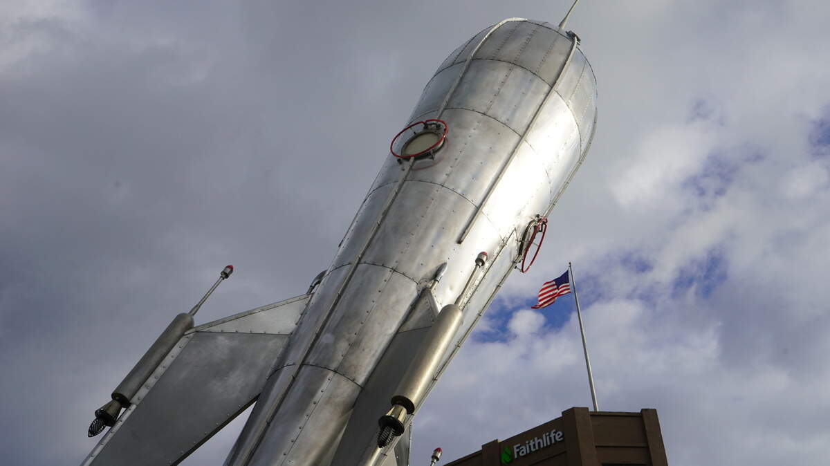 Bellingham’s iconic rocket is back after maintenance work | Bellingham ...