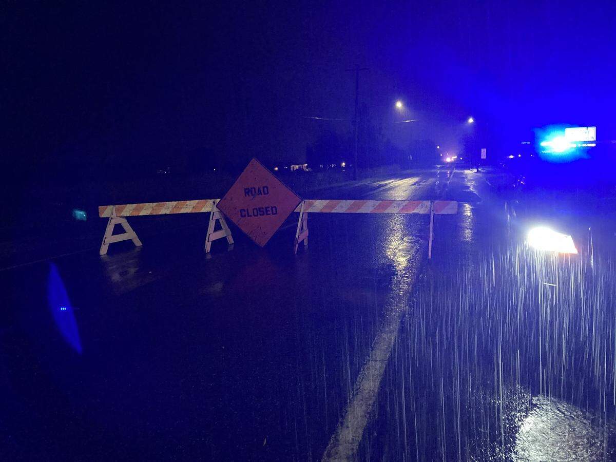 East Main Street in Everson is closed from Nooksack Avenue to the Everson Market due to water over the roadway, according to a Facebook post from the Everson Police Department Sunday night, Nov. 14.