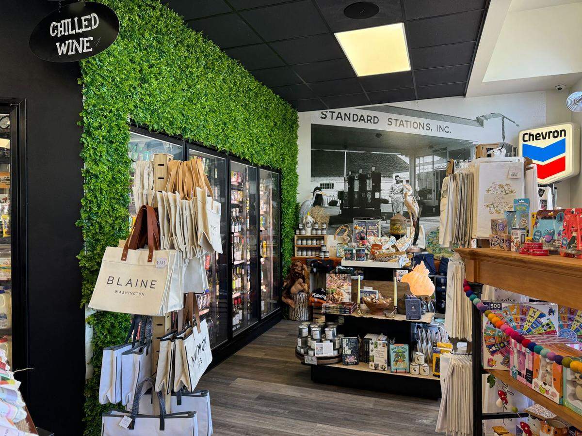 The Blaine Chevron gift shop at 568 Peace Portal Drive on Friday, July 12, 2024.