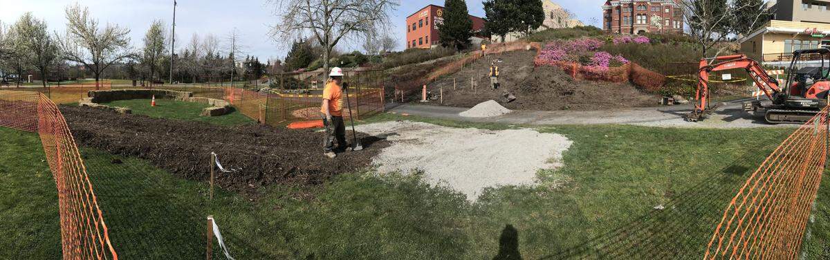 Work is starting on a $283,000 project to build a playground at Maritime Heritage Park in Bellingham that will include a wide 21-foot-long slide and a smaller slide. The project should be completed by summer 2021.