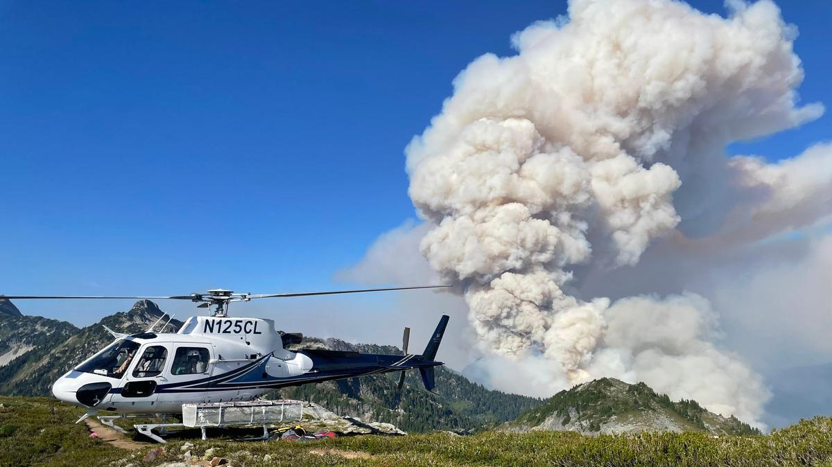 The Chilliwack Complex of wildfires continues to burn in Whatcom County, east of Mount Baker, charring nearly 6,200 acres in the North Cascades National Park Complex as of Wednesday, Sept. 14.