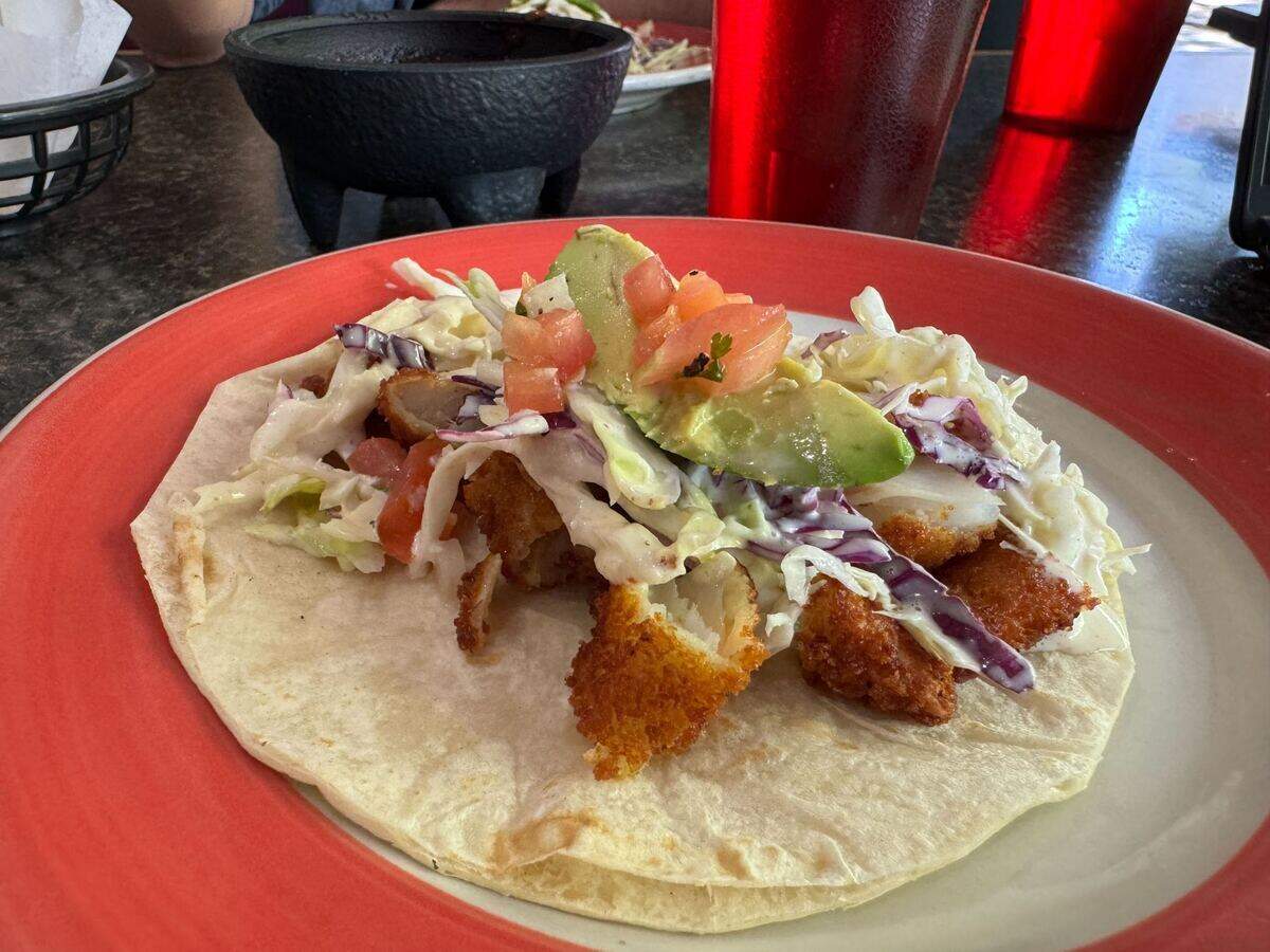 A fish taco from Tadeo’s Mexican Restaurant at 207 E Holly St.​ in Bellingham, Wash. on Wednesday, June 5, 2024.