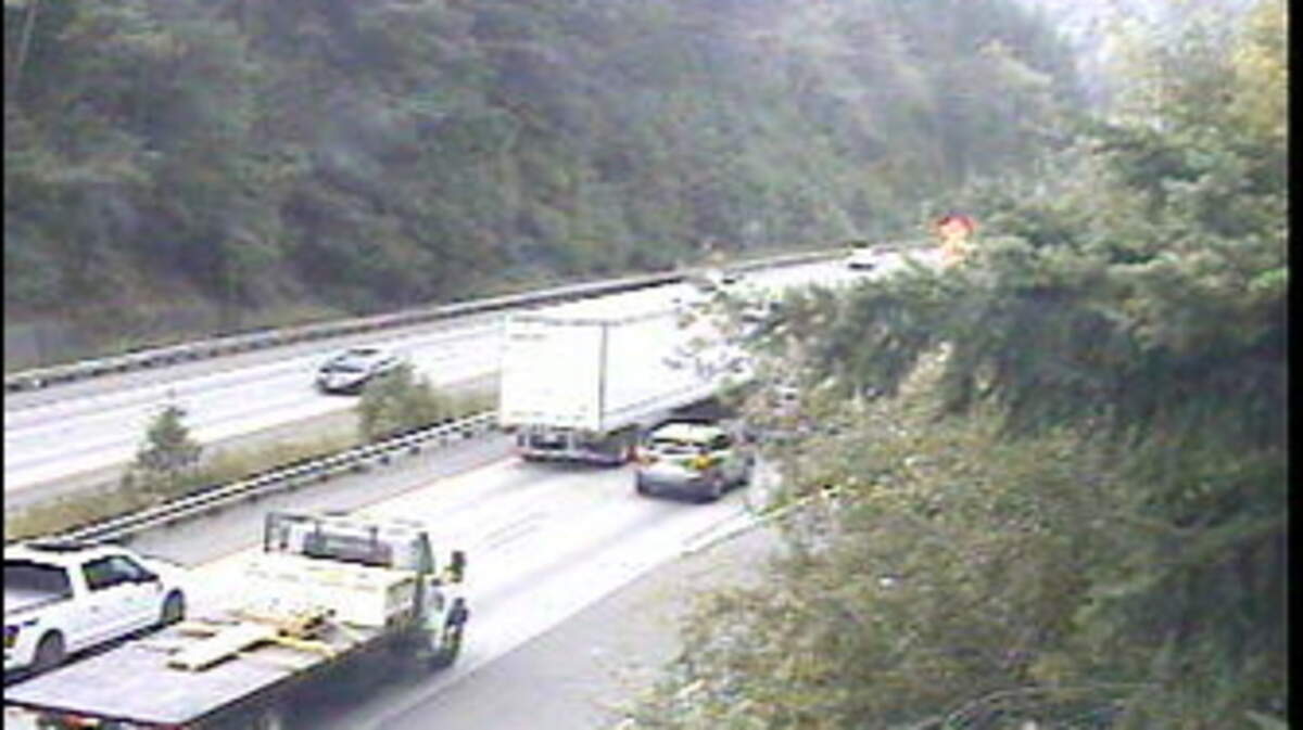 Northbound I-5 collision south of Bellingham has traffic backed up for miles
