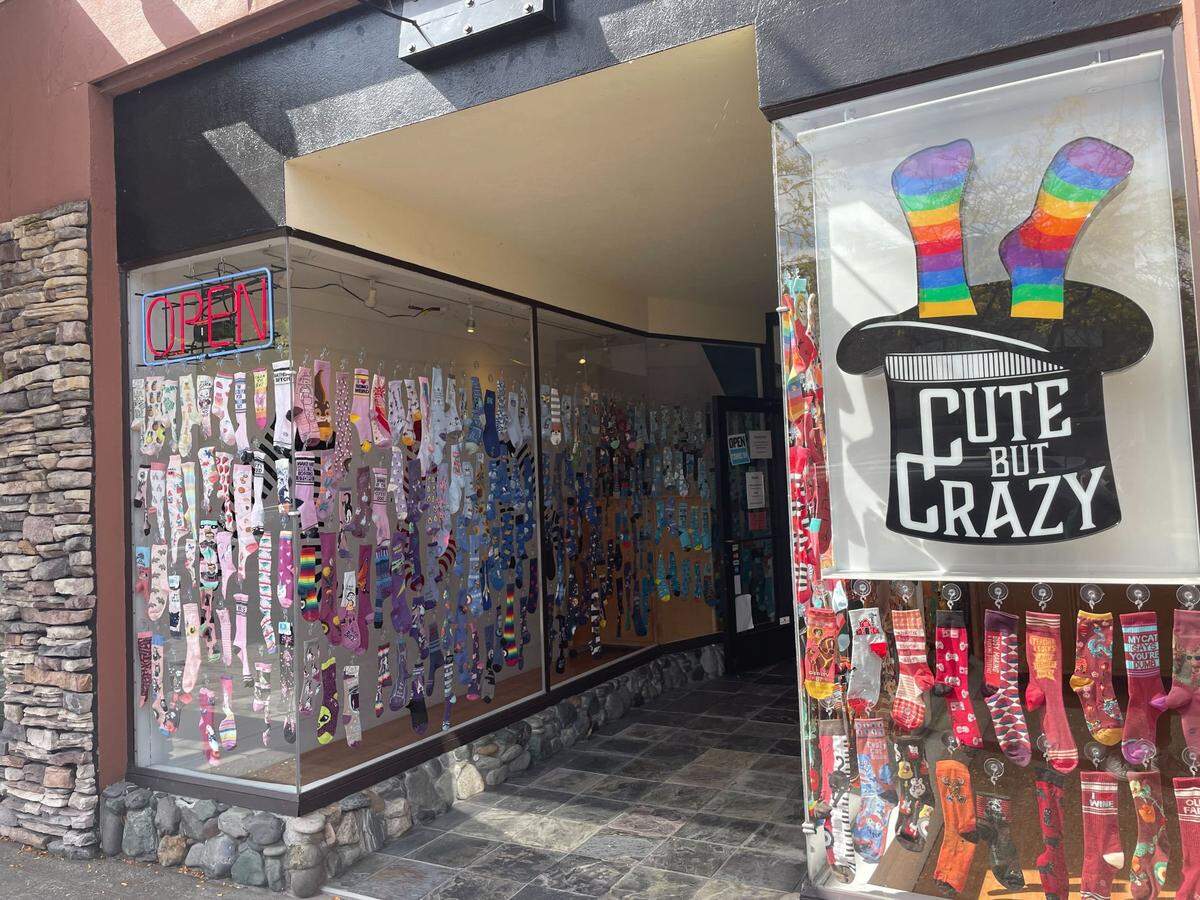 Cute But Crazy Socks on Thursday, Sept. 7, 2023 in downtown Bellingham at 1323 Cornwall Ave. Bellingham, Wash.