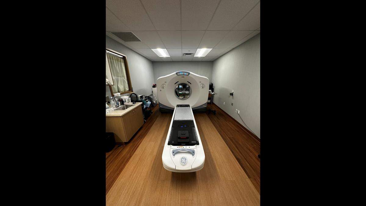 A CT scanner at North Cascade Cancer center at 381 West Horton Rd. in Bellingham, Wash.