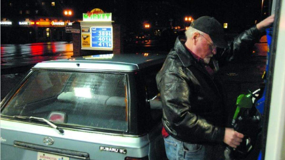 A driver fills up the tank of his Subaru in 2012 at Yorky’s Market in Fairhaven. Yorky’s gas stations have been converted into other business operations and Yorkston Oil Co. sold to Christensen Inc.