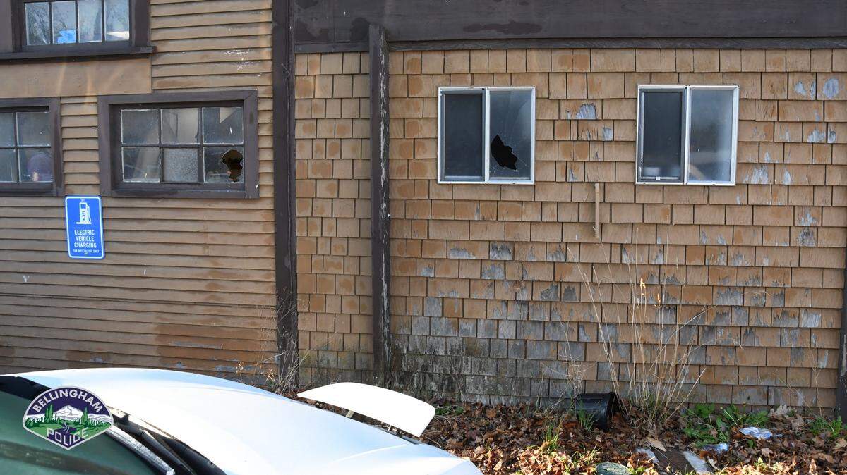 Windows were broken in what city officials said was a politically motivated attack overnight Sunday, April 4, at the Parks and Recreation Department operations offices at 1400 Woburn St. in Bellingham.