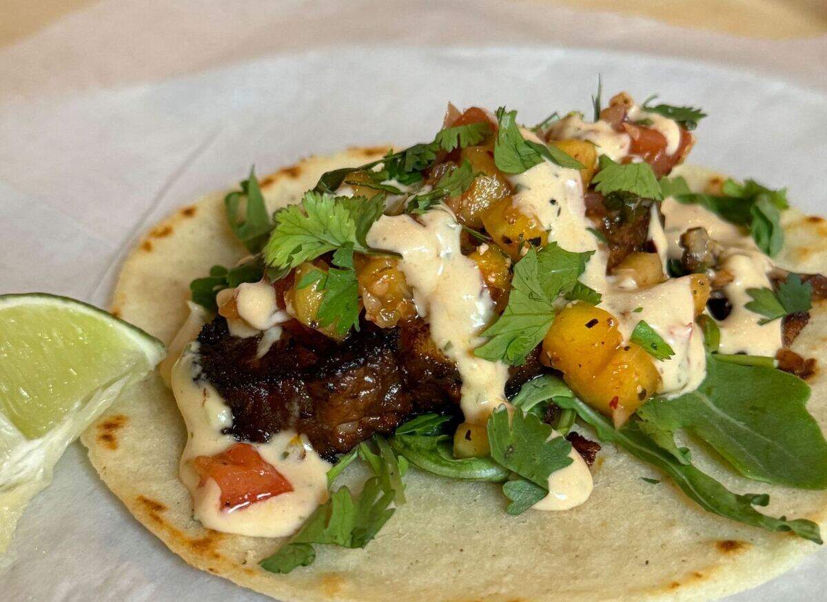 A taco at Black Sheep at 211 W. Holly St. in Bellingham, Wash. on Wednesday, June 5, 2024.