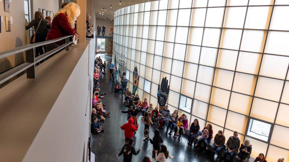 The Blackhawk Singers of Lummi Nation perform at Whatcom Museum’s Free First Friday on Friday, Feb. 2.