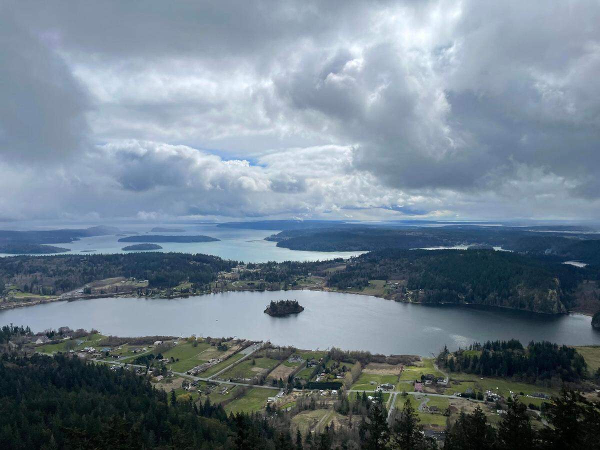 The view from Mount Erie on Sunday, April 2, at Mount Erie Drive in Anacortes.