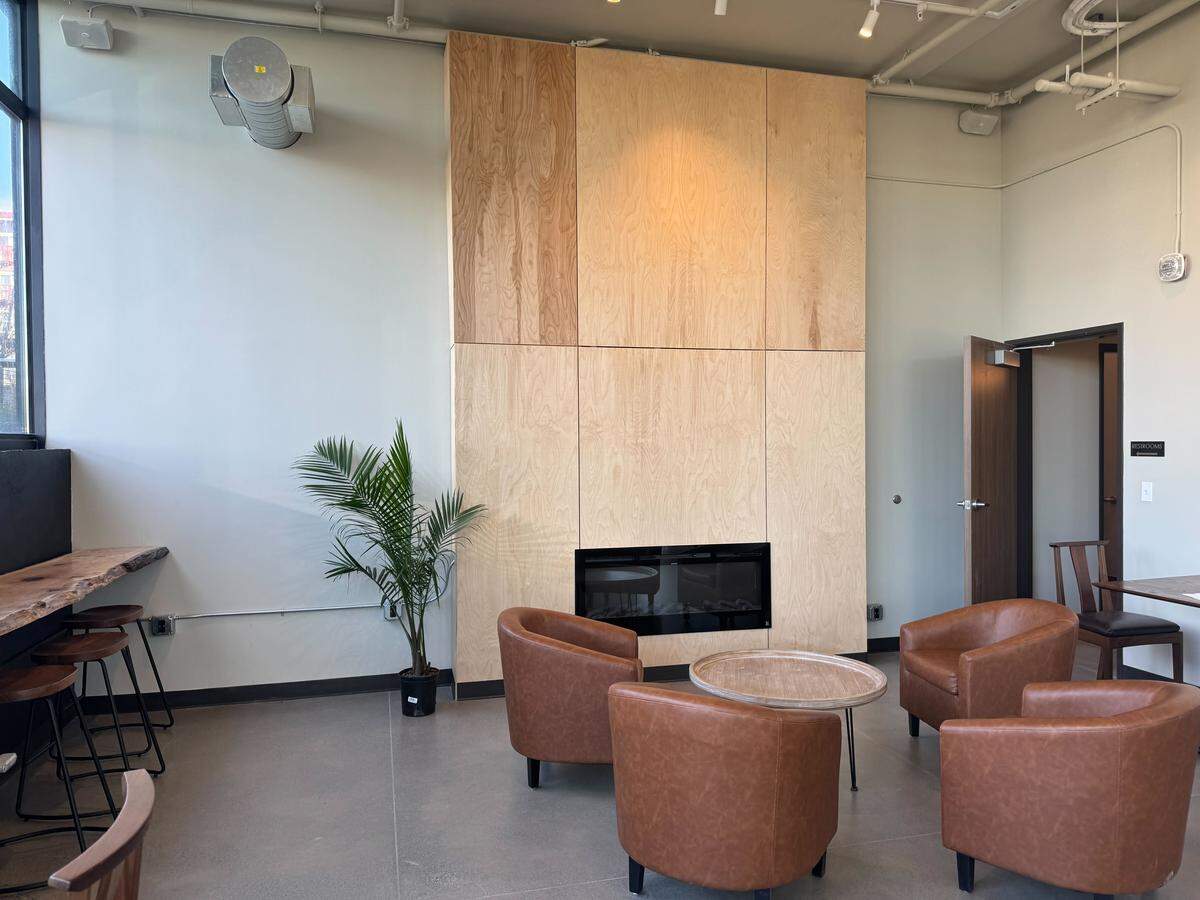 The seating area at Liminal Coffee shop.