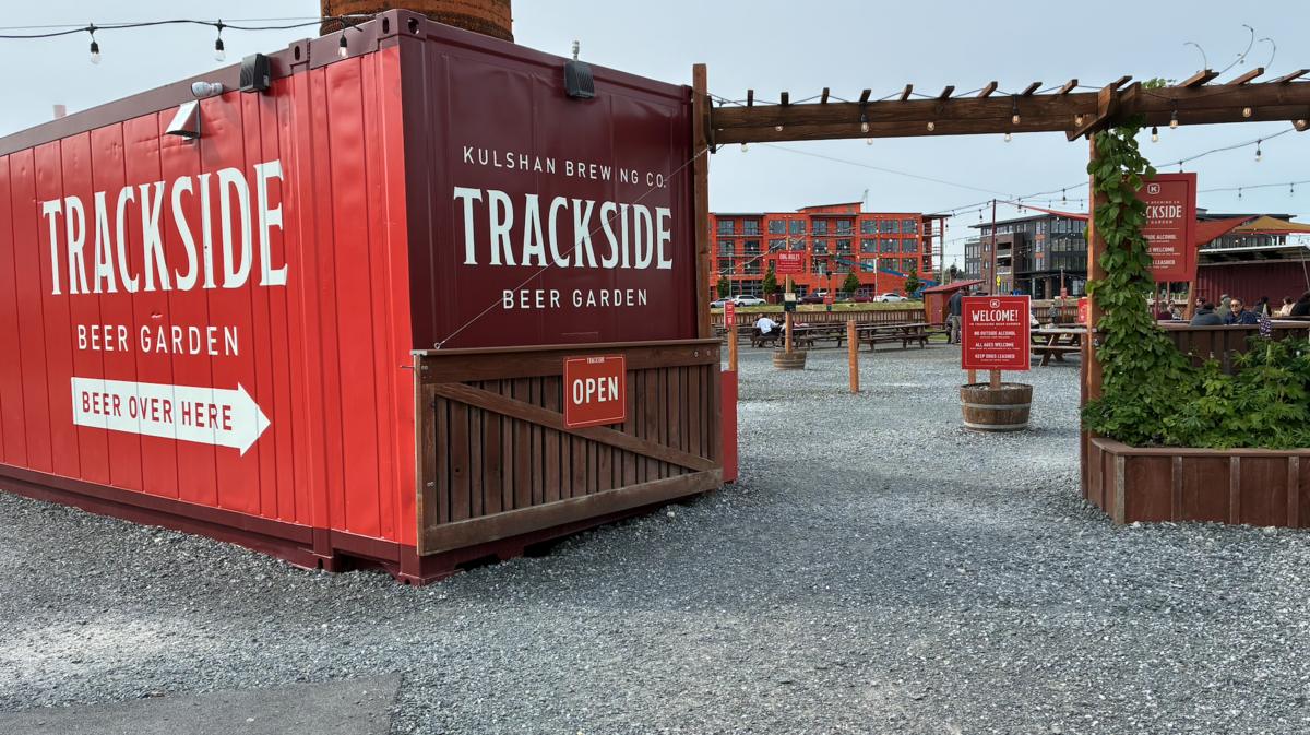 Trackside Beer Garden is pictured on Thursday, May 8, 2025.