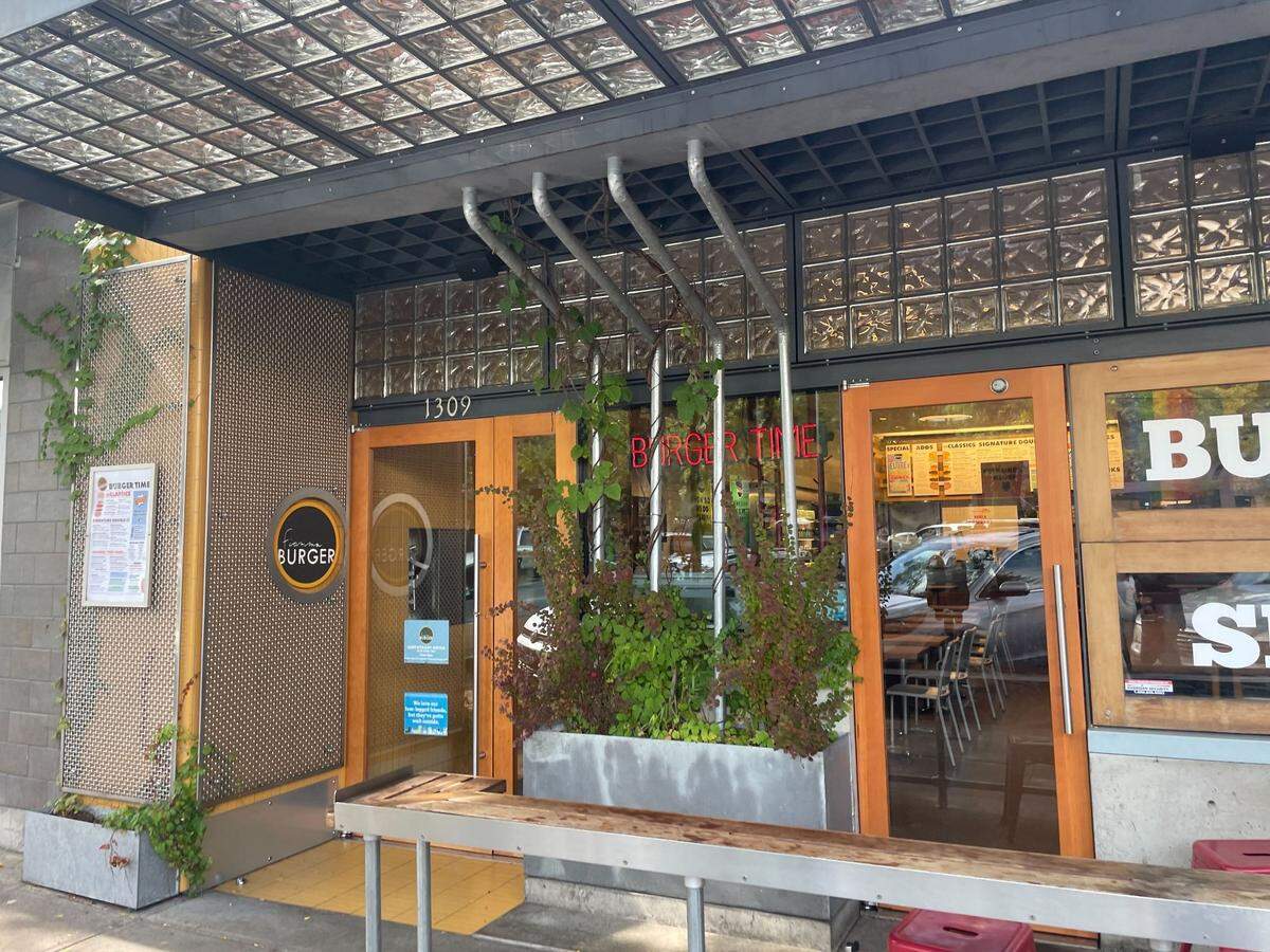 Fiamma Burger restaurant on Thursday, Sept. 7, 2023 in downtown Bellingham at 1309 Railroad Ave. Bellingham, Wash.