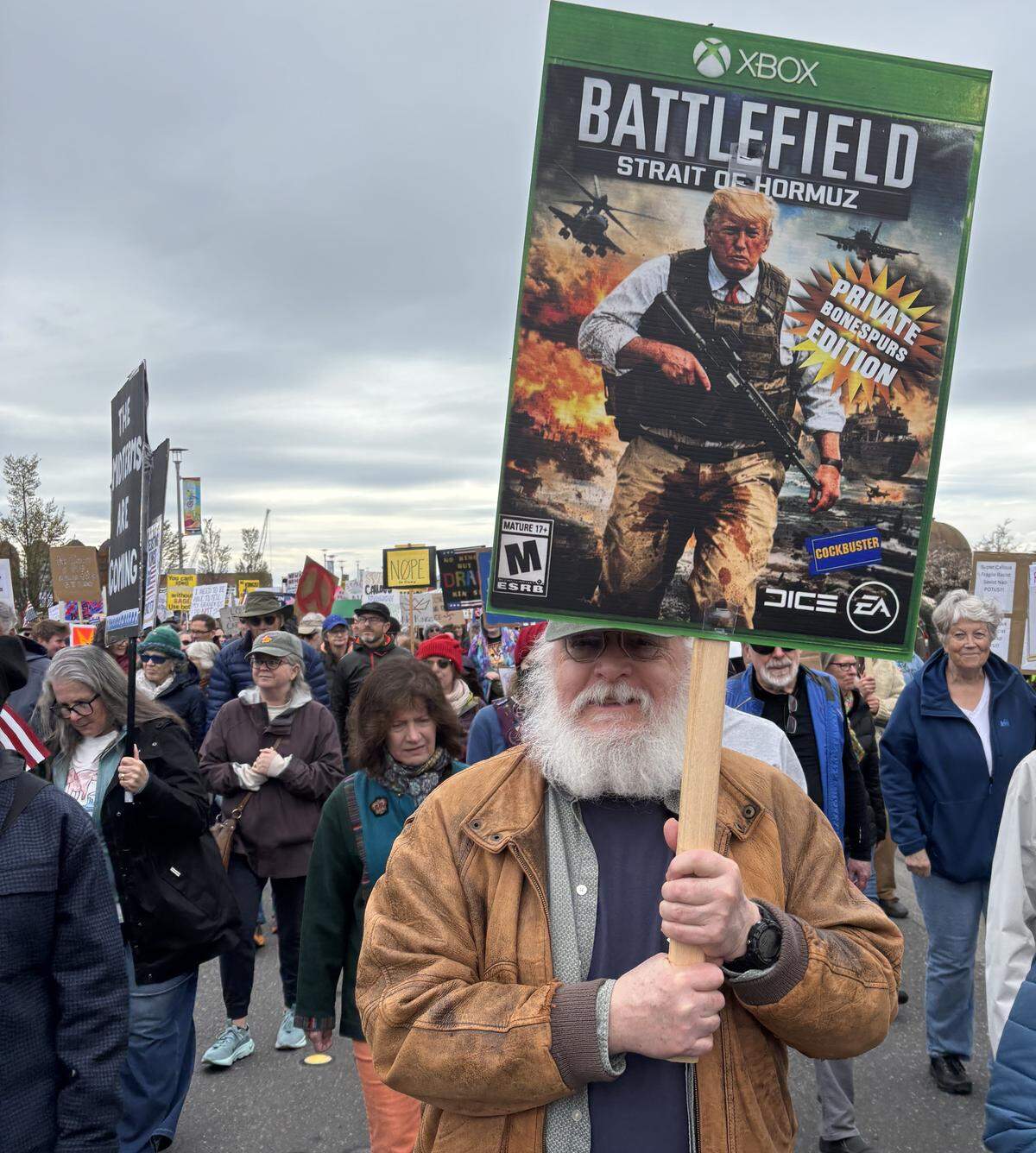 Bellingham’s No Kings rally March 28, 2026.