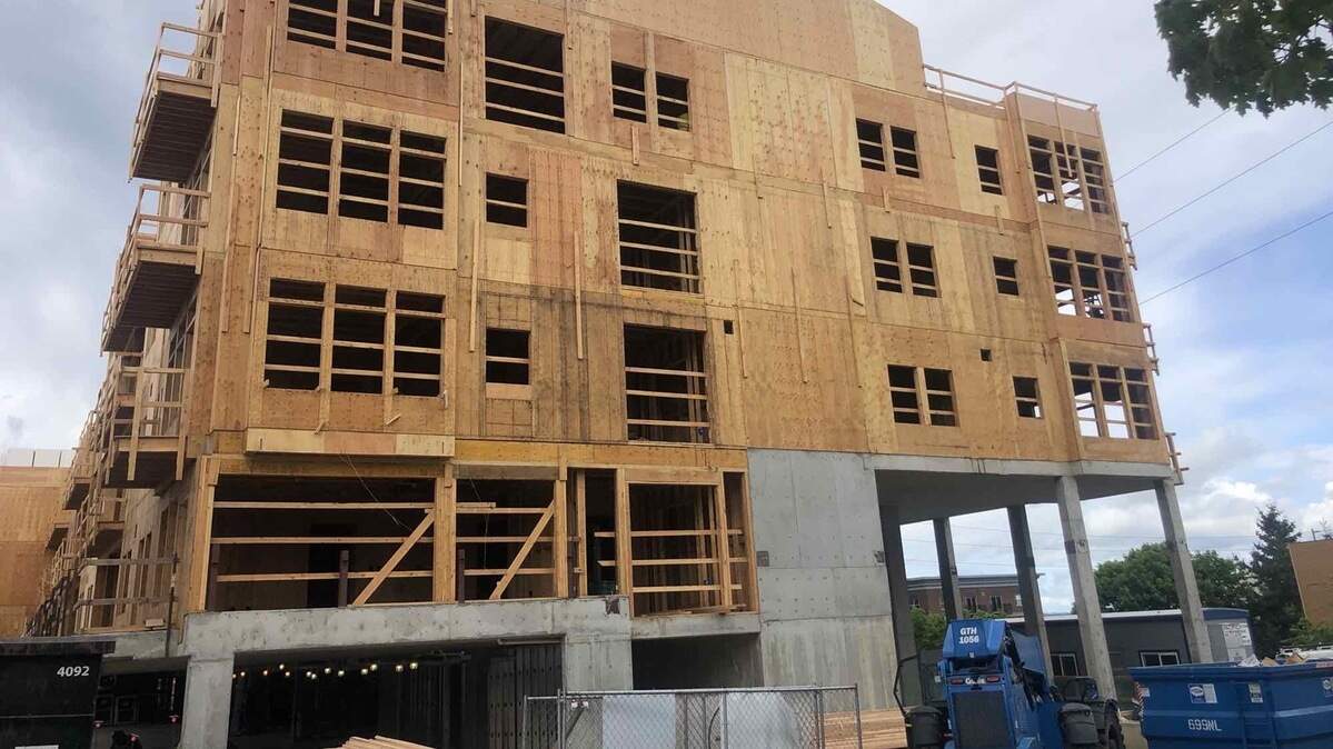 The McKenzie Building apartments in Fairhaven is one of several projects Dawson Construction is working on. The company recently announced leadership changes, including owner Pete Dawson stepping away from being president to focus on the overall direction of the company as CEO.