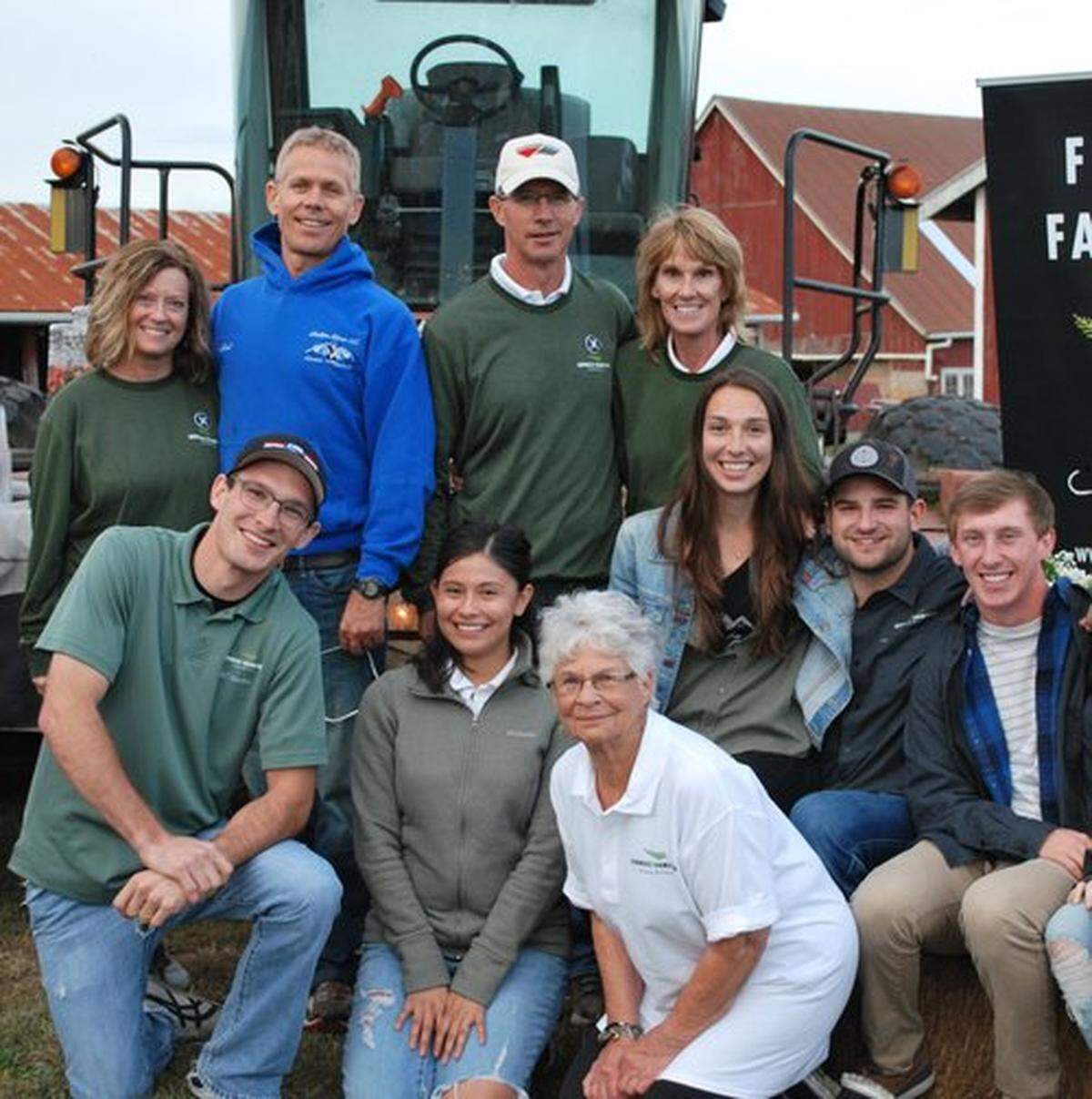 Dr. Bill Wavrin, wearing a white hat surrounded by family, owns Western Waves dairy farm in Whatcom County and Sunny Dene Ranch in Yakima County.