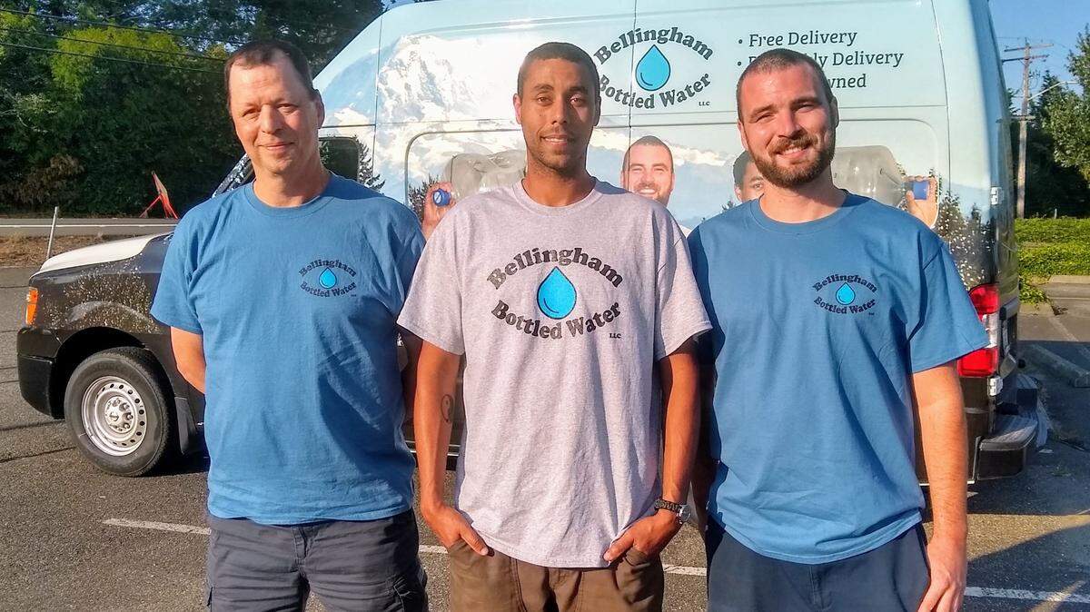 Guy Caldwell, Brad Caldwell and Matt Castle recently started Bellingham Bottled Water, which delivers 3- and 5-gallon bottles of water to offices and homes.