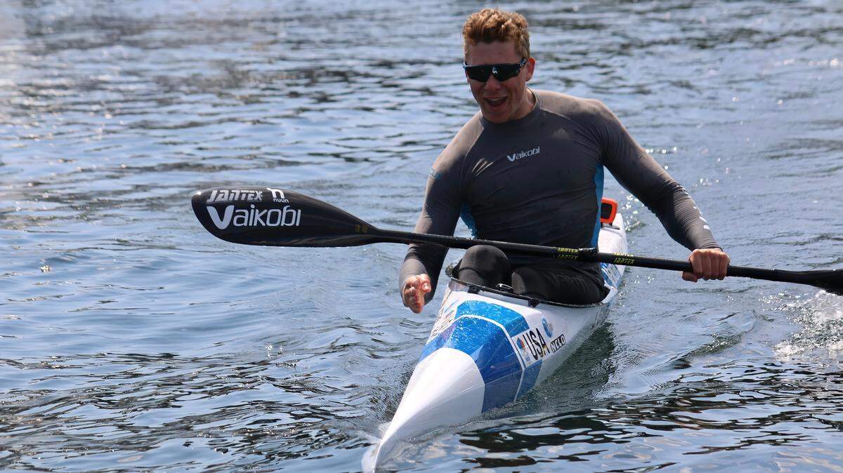 National kayak champion Jonas Ecker competed in the 2022 Ski to Sea race for the Beavers Tree Service team.