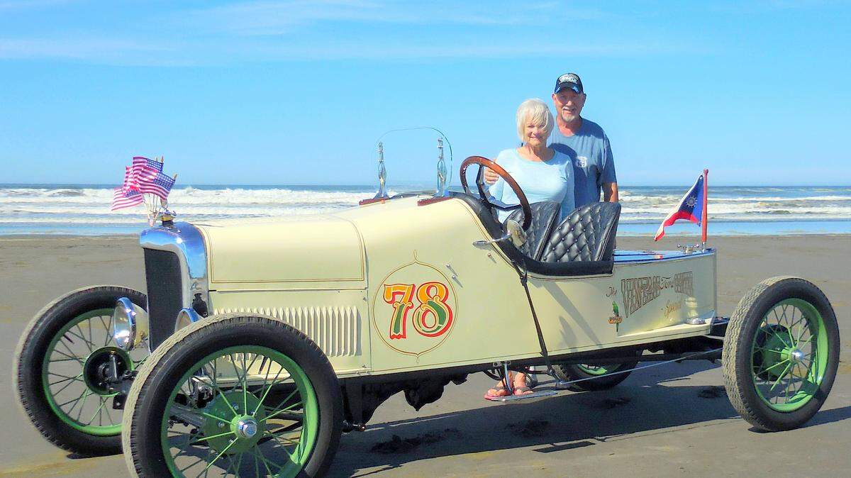 Bellingham car collector Norm Chamberlin, with wife Karen, took their 1921 Ford Model T Speedster to the Rod Run to the End of the World car show in Ocean Park last September. Chamberlin and his car will be profiled by Dennis Gage on "My Classic Car," which debuts Saturday on Vintage.