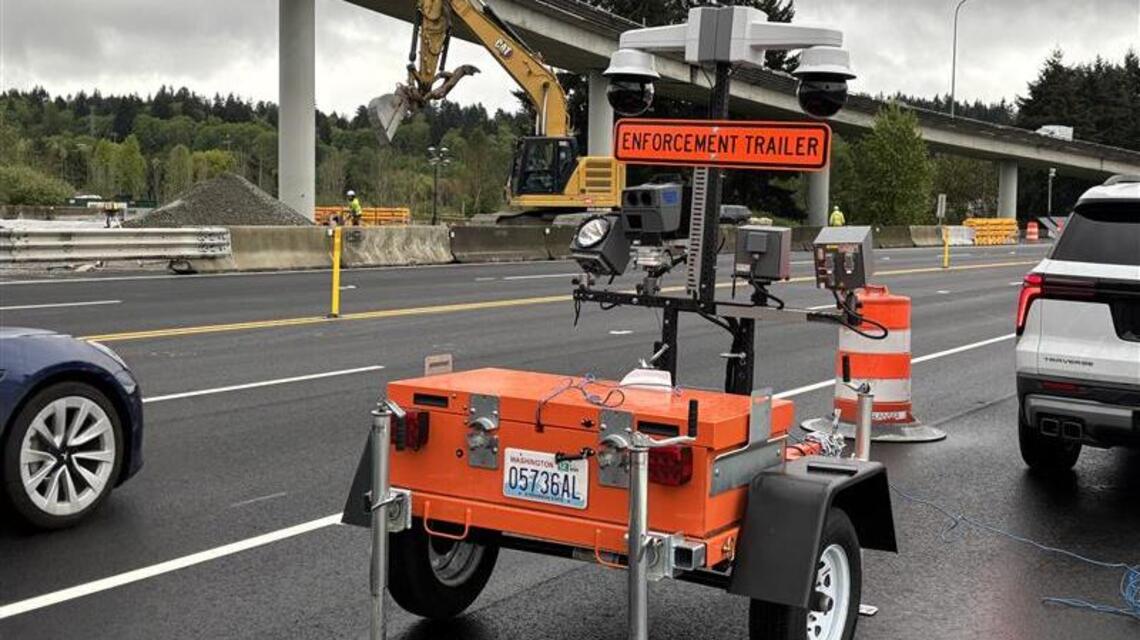 WSDOT work zone speed cameras in place south of Bellingham; fines rise this week