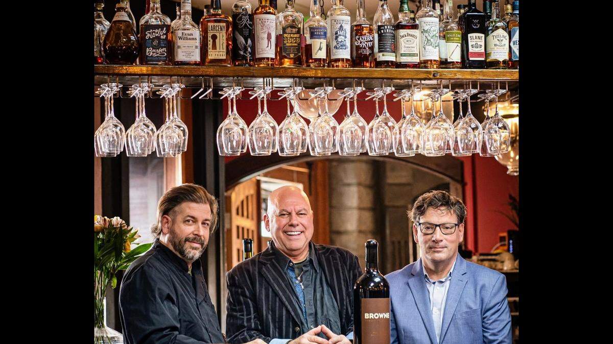 Executive Chef Douglas Elliott, left, Managing Partner Roberto Trendel and owner Robert Pinkley at Leader Block Trattoria & Bar, 2026 Main St. in Ferndale, Wash., in an undated file photo. the restaurant opened Sept. 30, 2022.