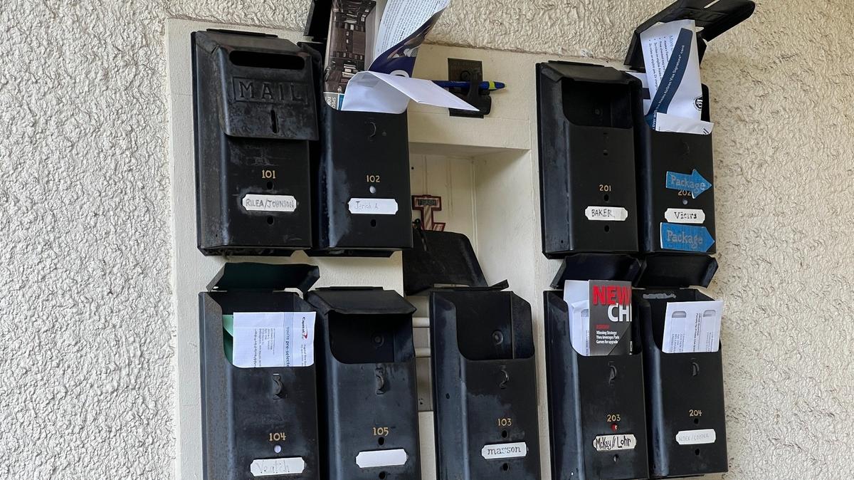 Mailboxes in the Lettered Streets neighborhood of Bellingham show that they are vulnerable to theft.