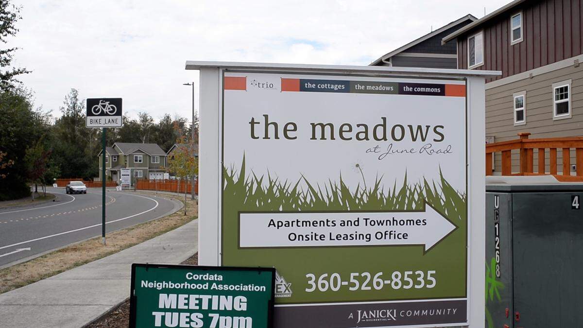 The Meadows at June Road is part of the RJ Group’s Trio at Cordata project in Bellingham’s north end. It’s a mix of apartments and single-family townhomes at different price points.