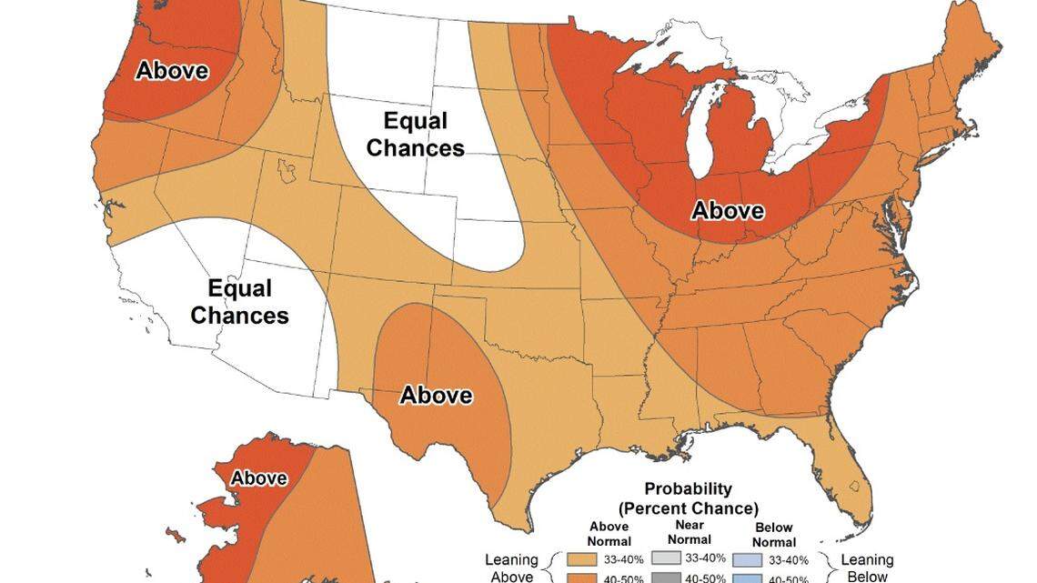 The National Weather Service long-range forecast calls for above-normal spring temperatures across the Pacific Northwest.