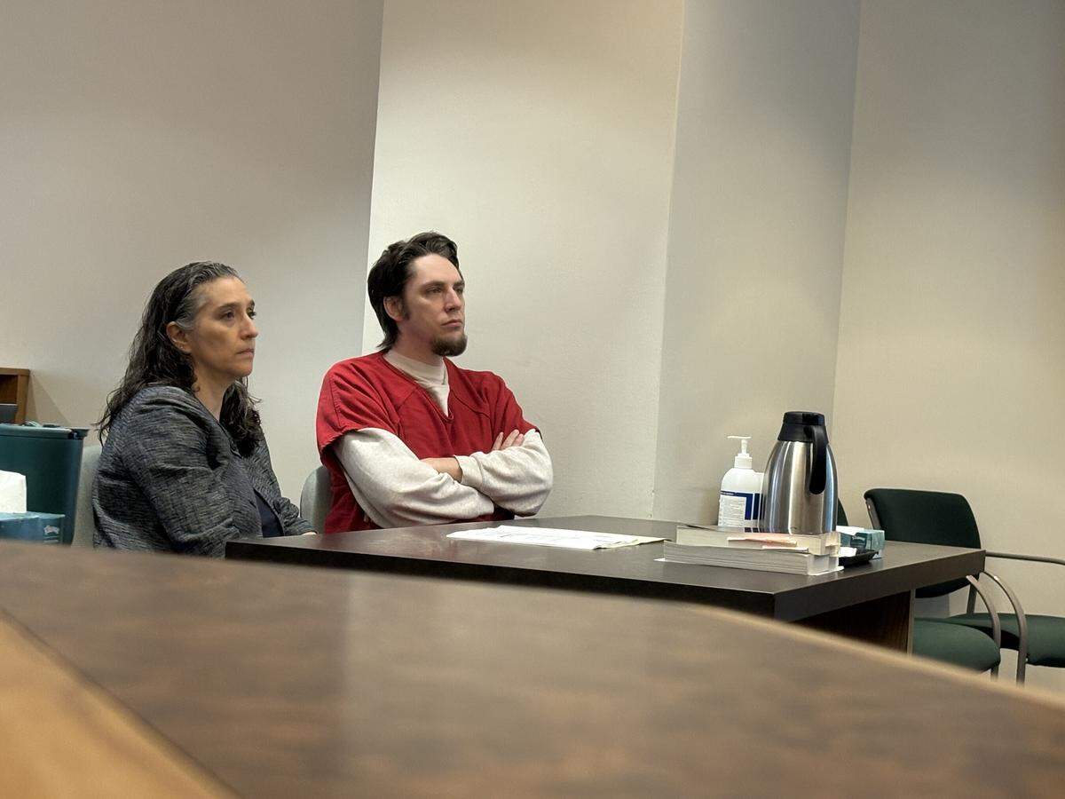 Joshua Reppert, right, was sentenced Dec. 9, 2025 in Whatcom County Superior Court to five years in prison for possessing child sexual abuse material.