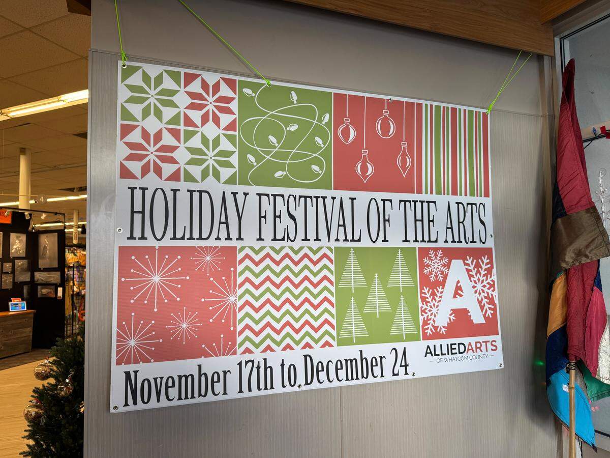 Allied Arts Festival of the Arts at 1225 E Sunset Drive, Suite 110 in Bellingham, Wash. on Dec. 2, 2025.