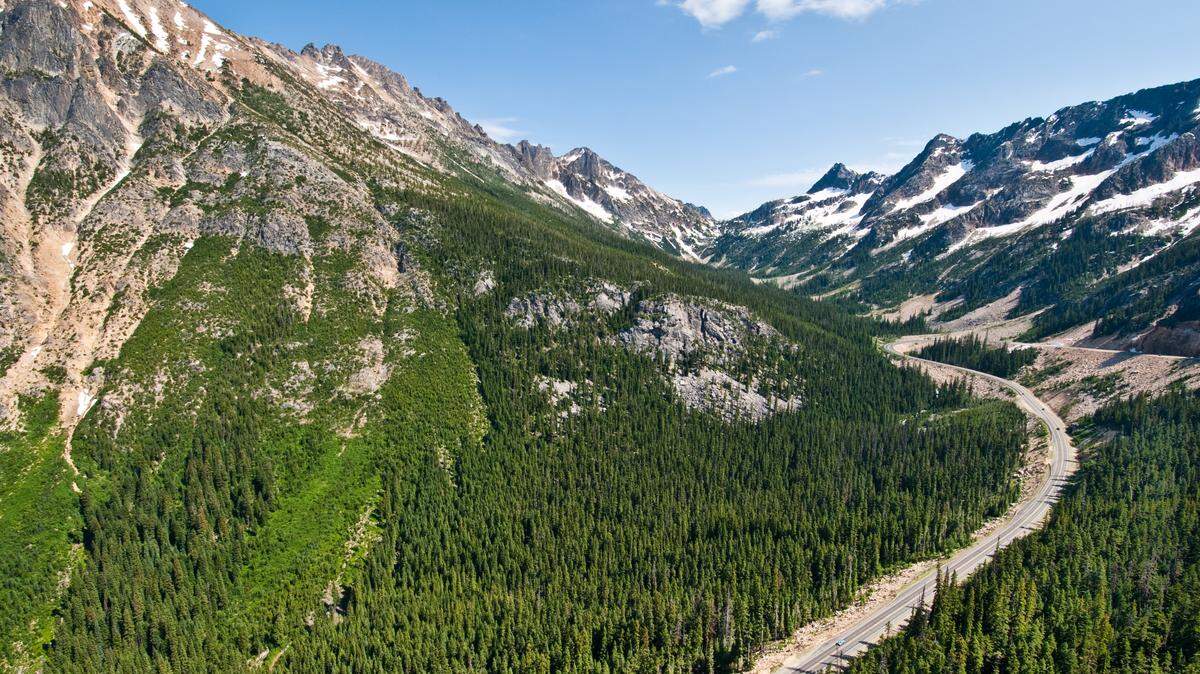 The North Cascades Highway traverses the Cascade Range in an east-west direction. It’s the most dangerous road for motorcyclists, according to a report from a Seattle law firm.