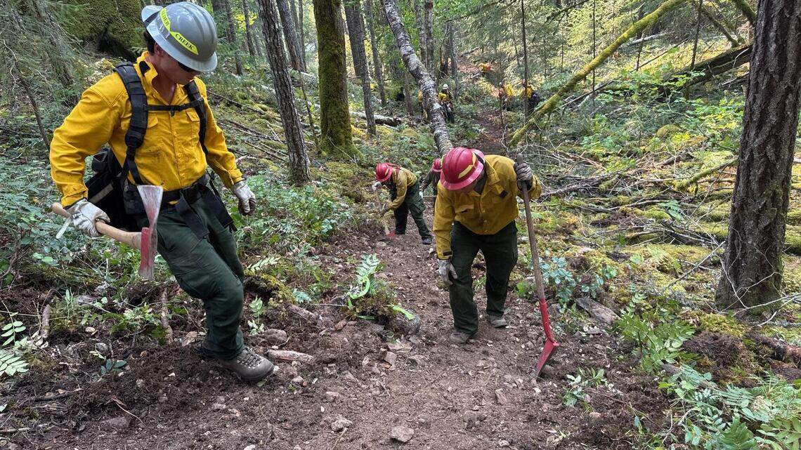 Firefighters protecting power facilities, buildings from Whatcom County wildfire