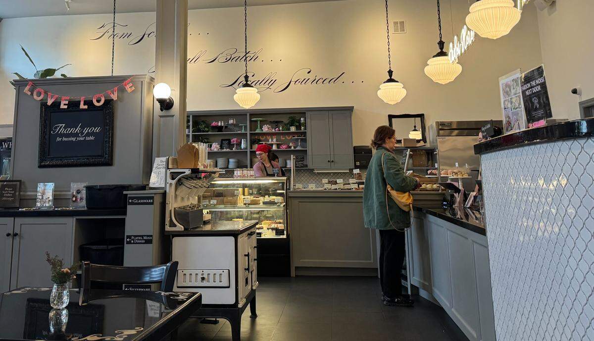 The interior of Pure Bliss Desserts.