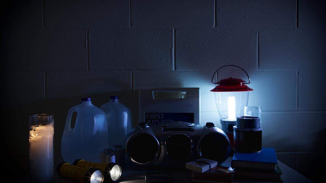 Power outage stock photo